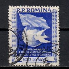 Romania 1955, LP.384 - Adunarea Mondială pentru Pace - Helsinki, Stampilat