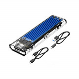 Adaptor SSD M.2 NGFF PCIe / NVMe la USB 3.0 si USB-C rack extern carcasa ORICO