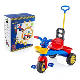 Tricicleta pentru copii cu control parental Teddy Bear in cutie, Guclu Toys