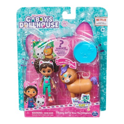 GABBYS DOLLHOUSE PACHET 2 FIGURINE GABBY SI KICO foto