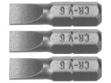 Set 3 Biti 1/4'' 6X25Mm
