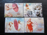 Guineea Bissau=Marilyn Monroe-serie completa,nestampilate MNH, Nestampilat