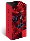 Surefire Vinson N2 Dual Gaming Rgb Mf Headset Stand Black PC