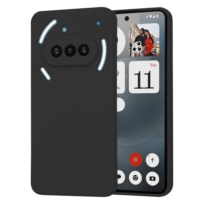 Husa silicon Nothing Phone (3a) Techsuit SoftFlex, negru foto
