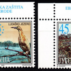 IUGOSLAVIA 2001, Fauna - Pasari, serie neuzata, MNH