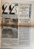 Revista 22 nr. 24, 1991, Almanah, 12 pagini, romana, coperti brosate, stare buna, format 42 x 30 cm