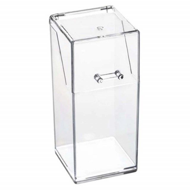 Organizator suport Pufo pentru pensule de machiaj, rujuri, creioane, bijuterii, 21 cm, transparent