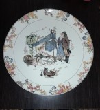 FARFURIE DIN PORTELAN VECHE Sarreguemines - PLATOU DI N PROTELAN VECHI - FARFURIE DECORATIVA DIN PORTELAN