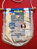Fanion (oficial-protocol) meci fotbal POLITEHNICA IASI - ASTRA GIURGIU (28.07. 2018 sezonul 2018/2019)