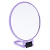 Oglinda Masa Roz Rotunda, Diametru 14.5cm, Marire x2, Plastic, Oglinda Cosmetica Machiaj