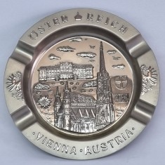 Scrumiera veche metal -suvenir Viena - Austria