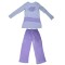 Pijama pentru fetite Wenice AY34150-1, Mov