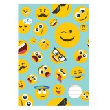 Caiet A5, Model Smiley, Multicolor, 60 File