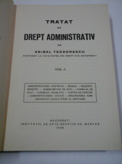 TRATAT DE DREPT ADMINISTRATIV Vol. II - ANIBAL TEODORESCU foto