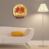 Ceas de perete, Ms-35, MDF, &oslash;40 cm, Multicolor, Home Art