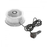 Lampa avertizare rotunda girofar cu 240 LED-uri lumina galbena, prindere pe magnet, 12/24V Breckner Germany