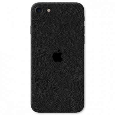Set Folii Skin Acoperire 360 Compatibile cu Apple iPhone 7 (Set 2) - ApcGsm Wraps ApcGsm Wraps Leather Black foto