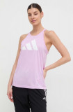 Adidas Performance top pentru alergat Run It culoarea roz IN0121