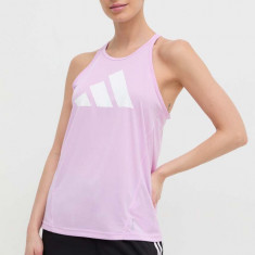 adidas Performance top pentru alergat Run It culoarea roz IN0121