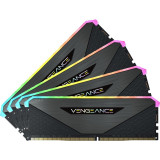 Memorie Corsair Vengeance RGB RT Gunmetal 64GB DDR4 3600MHz CL18 Quad Channel Kit