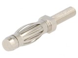 Mufă banană 4mm 32A nichelat &icirc;nşurubare