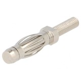 Mufă banană 4mm 32A nichelat &icirc;nşurubare