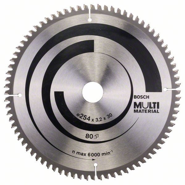 Bosch Panza ferastrau circular Multi Material, 254x30x3.2mm, 80T ProAdvanced PowerfulTools
