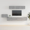 VidaXL Set dulapuri TV, 5 piese, gri sonoma, lemn prelucrat 3114436
