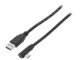 Cablu USB 3.0 A la C unghi 0,5m negru