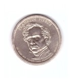 Moneda SUA 1 dollar/dolar 2010 P Franklin Pierce, stare foarte buna, curata