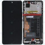 Huawei Honor 50 (NTH-AN00) Capac frontal al modulului de afișare + LCD + digitizer + baterie negru la miezul nopții 02354GLV