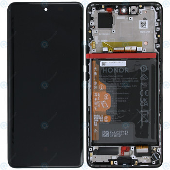 Huawei Honor 50 (NTH-AN00) Capac frontal al modulului de afișare + LCD + digitizer + baterie negru la miezul nopții 02354GLV foto