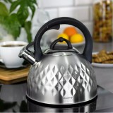 Ceainic traditional, fierbator fabricat din otel inoxidabil ,capacitate 3 litri, argintiu, Klausberg