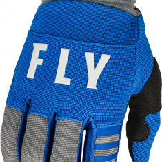 Manusi Moto Fly Racing Youth F-16 Gloves, Gri - Albastru, Small