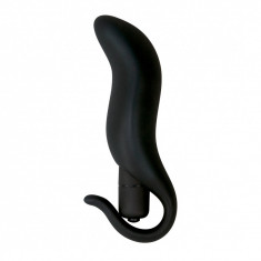 Plug anal cu vibratie, Black Velvet, 13 cm