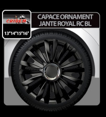 Capace ornament jante Royal RC BL 4buc - Negru - 14&amp;#039; - CRD-VER1421BL Auto Lux Edition foto