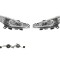 Set faruri tuning PEUGEOT 207 (W ), 05.2006-12.2013, Taiwan, partea stanga+dreapta, tip bec H1+H1; manual; transparent, argintiu;