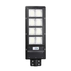 Lampa Solara Cu Panou Solar, Telecomanda, Senzor Lumina si Miscare 400W suport metalic Inclus