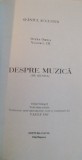 Sf&acirc;ntul Augustin, Opera Omnia, Vol. III: De Musica - Despre Muzică, Ed. Bilingvă (Latină-Rom&acirc;nă), Ed. Dacia, 2002