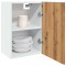 Gossi dulap suspendat, stejar artizanal, 40x31x60 cm, lemn prelucrat