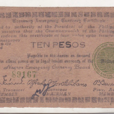 bnk bn Filipine 10 pesos 1944 Negros