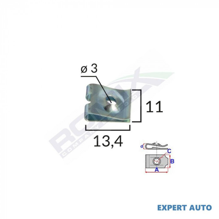 Clips metalic tapiterie universal set 25 buc UNIVERSAL Universal #6