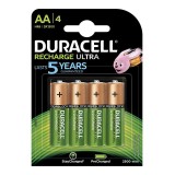 Set 4 acumulatori HR6 Duracell, tip AA, 2500 mAh, 1.2 V