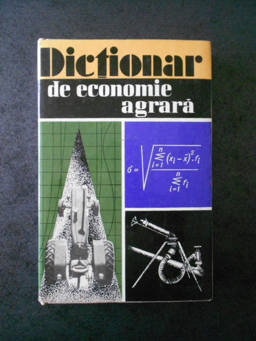 S. HARTIA - DICTIONAR DE ECONOMIE AGRARA