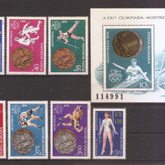 Romania 1976, LP 923,924 - Medalii olimpice, MNH