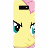 Husa silicon pentru Samsung Galaxy S10 Lite, Close Up Fluttershy My Little Pony Friendship Is Magic