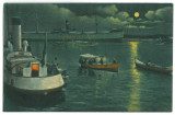 4034 - CONSTANTA, Harbor, ships, Romania - old postcard - unused