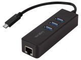 Adaptor USB-Fast Ethernet cu Hub USB 3.0