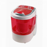 Mini mașină de spălat Lamarque LWM-20035R, 250 W, Semiautomată, Centrifugă, Temporizator, Capacitate: 3 kg, Roșu