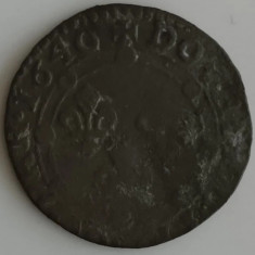 Moneda Principatul Arches-Charleville - Double Tournois 1640-Charles II Gonzaga